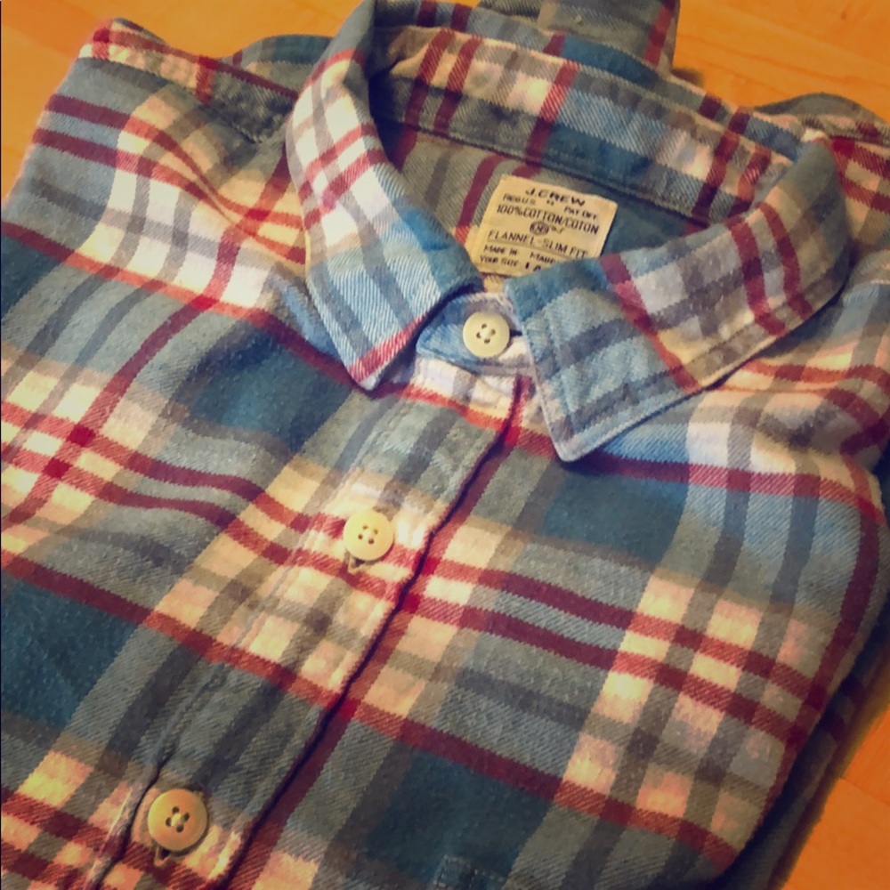 Cozy, Classic- JCrew flannel Shirt